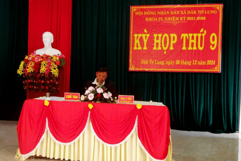 Hội đồng nhân dân xã tổ chức kỳ họp thứ 9, khóa IV nhiệm kỳ 2021 - 2026