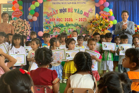 LỄ TỔNG KẾT NĂM HỌC 2024 – 2025 TẠI CÁC TRƯỜNG HỌC TRÊN ĐỊA BÀN XÃ ĐĂK TƠ LUNG